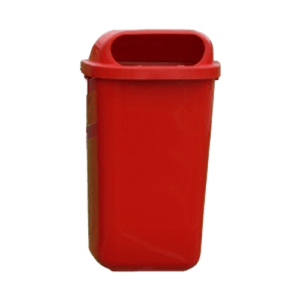 Papeleira vermelha plástico