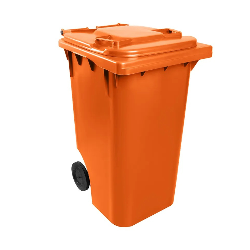 Carrinho Coletor 240L Laranja